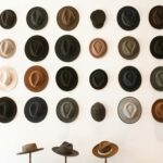 different kind of hats on display