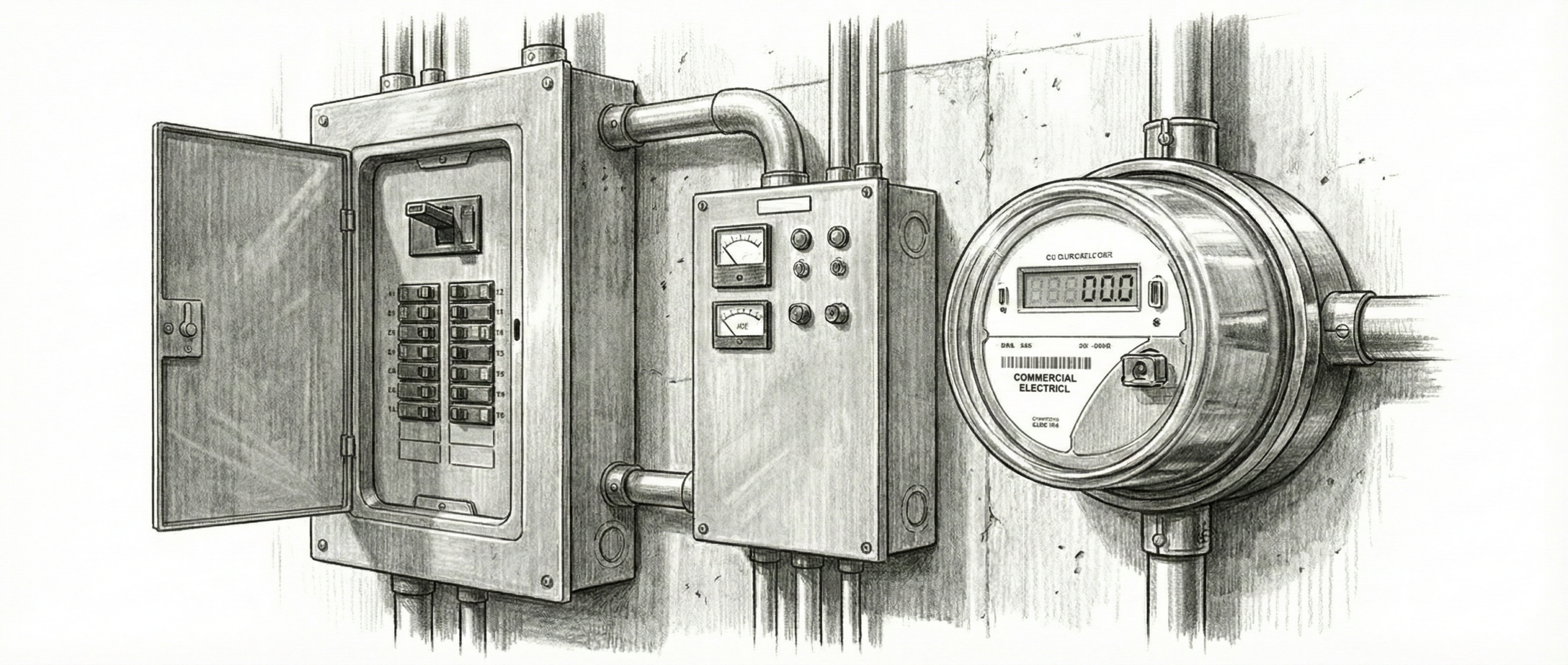 Well maintained electrical panel managed by Spearhead Property Management